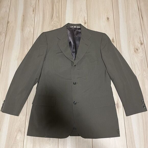 J. Press Wool Sportscoat Blazer 3 Button Green Made In USA Mens Size 40R - Picture 1 of 16